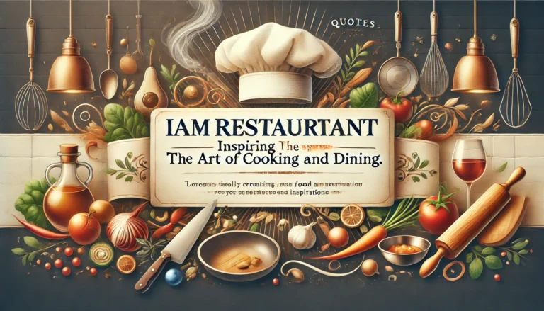 iamrestaurant.com quotes